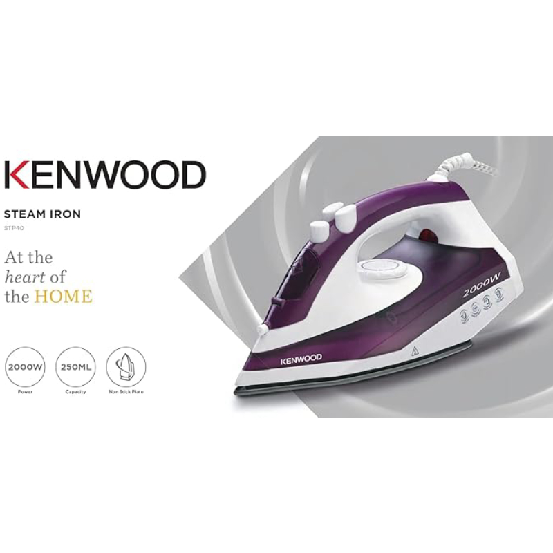 Kenwood Steam Iron 2000W Purple - STP40WP