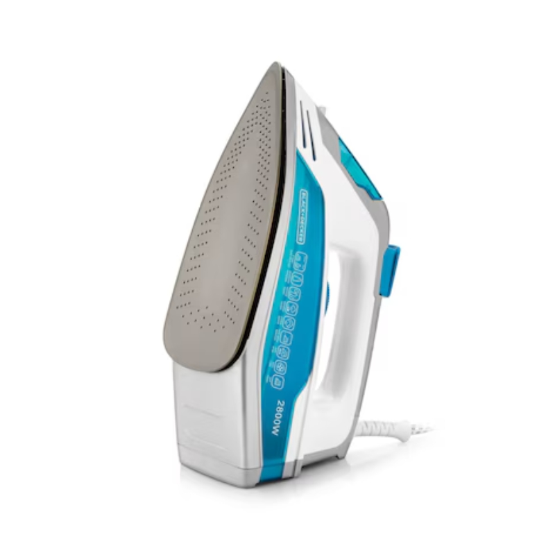 Black Decker 2800W 2 way Auto Shut-Off Anti Drip, Anodized Sole Plate Variable Steam Iron, Blue - X2800-B5